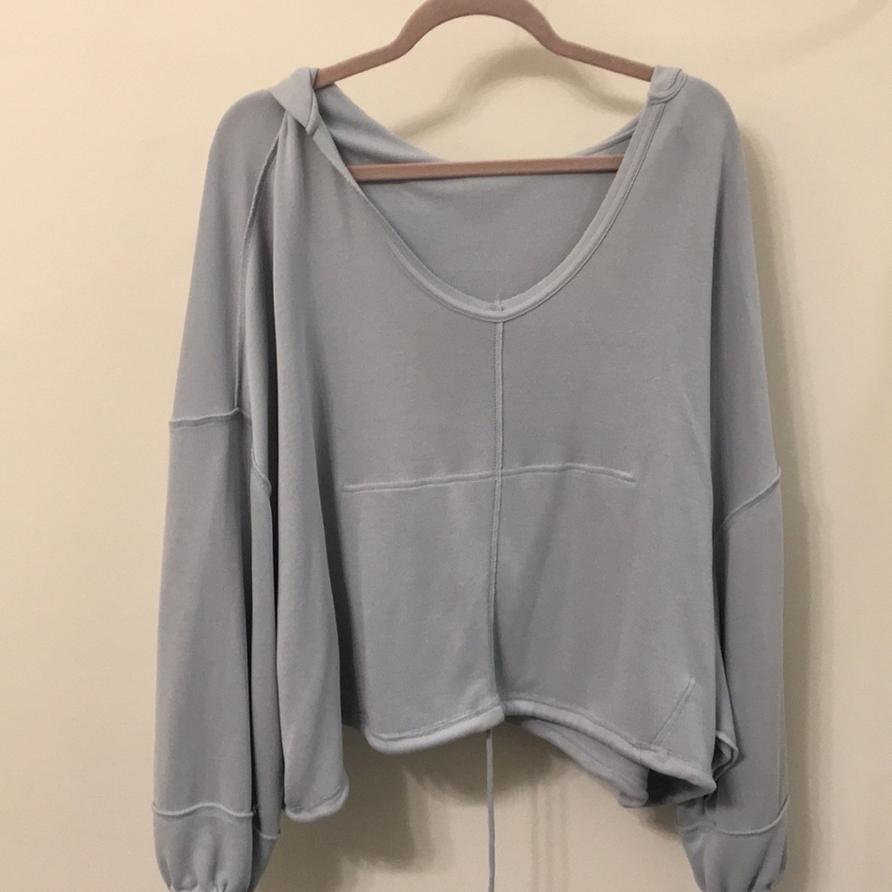 Free People oversized athleisure hoodie